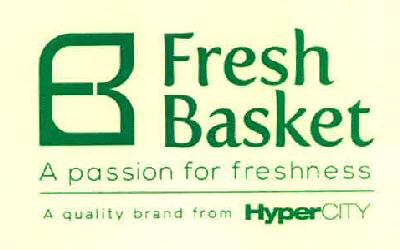 B Fresh Basket A Passion For Freshness A Quality Brand From Hypercity Device mark 3270465 Trademark