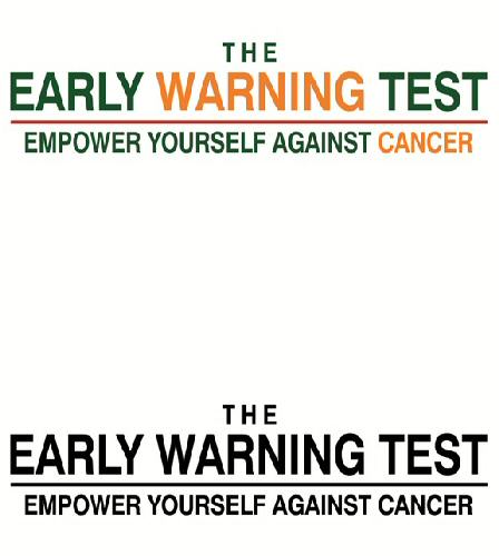 The Early Warning Test - Empower Yourself Against Cancer Device mark 3401571 Trademark