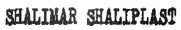 Shalimar Shaliplast Device mark 3391155 Trademark