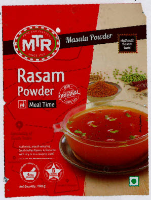 Mtr Rasam Powder Device mark 3398852 Trademark