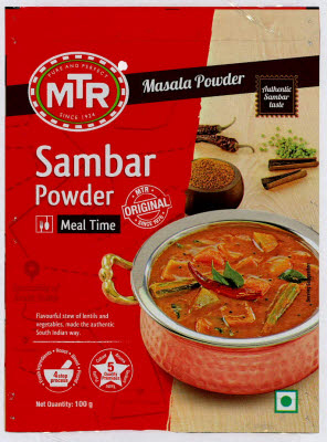 Mtr Sambar Powder Meal Time Device mark 3398853 Trademark