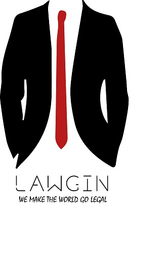 Lawgin - We Make The World Go Legal Device mark 3382369 Trademark