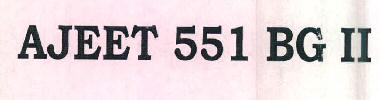 Ajeet 551 Bg Ii Device mark 3368044 Trademark