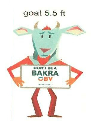 Goat 5.5ft Dont Be A Bakra Obv Device mark 3409035 Trademark
