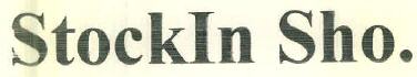 Stockin Sho. Device mark 3416760 Trademark