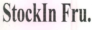 Stockin Fru. Device mark 3416784 Trademark