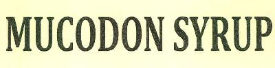 Mucodon Syrup Device mark 3285903 Trademark