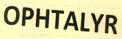 Ophtalyr Device mark 3398033 Trademark