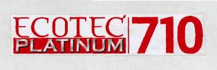 Ecotec Platinum 710 (label) Device mark 3432321 Trademark