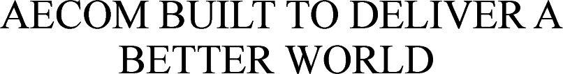 Aecom Built To Deliver A Better World Device mark 3398125 Trademark