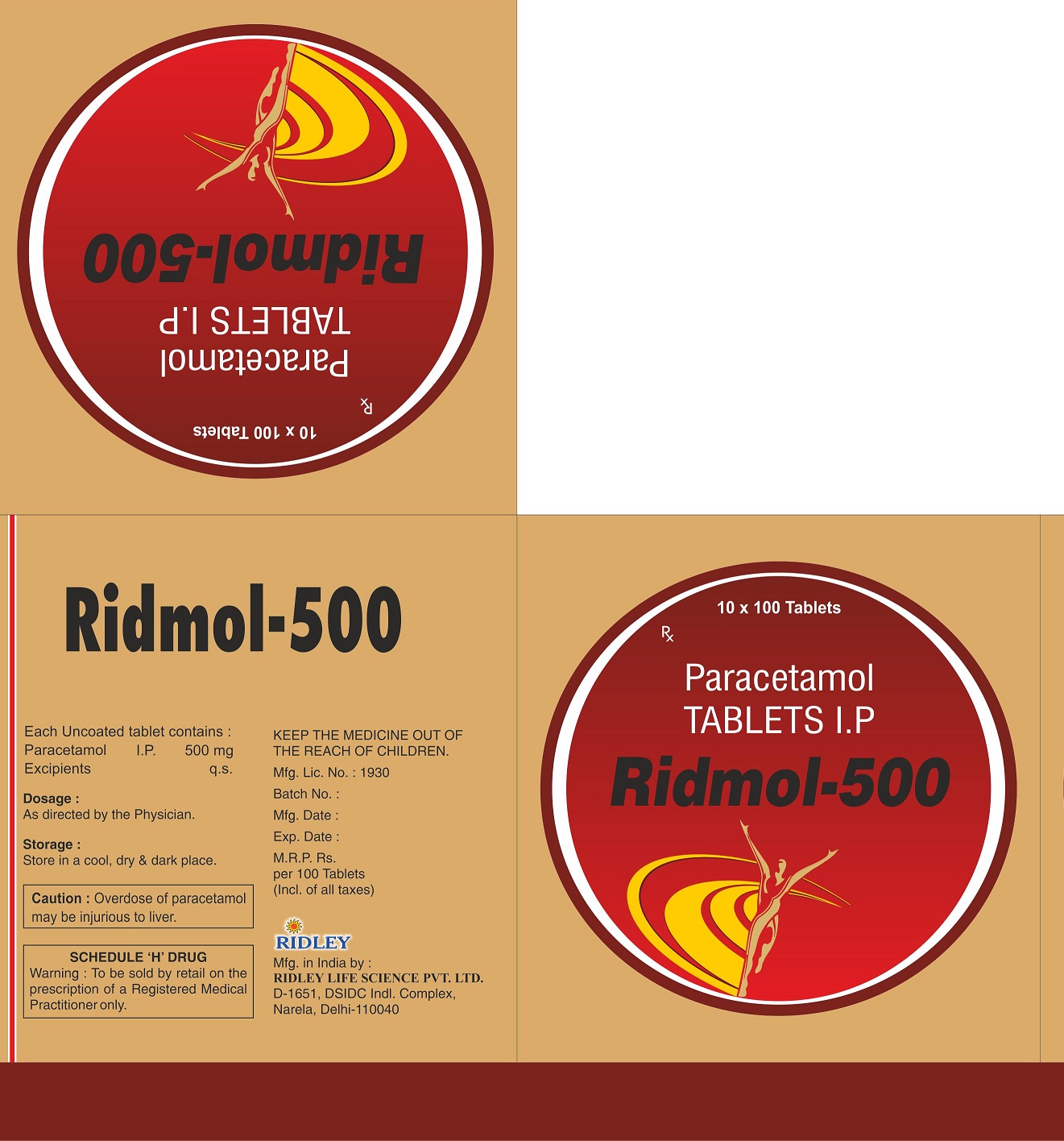 Ridmol-500 Device mark 3414444 Trademark