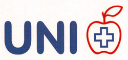 Uni With Device Of Shape Of Apple With + Device mark 3413509 Trademark