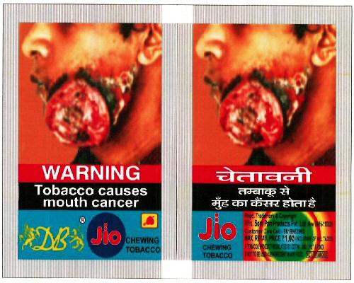 Jio Chewing Tobacco Device mark 3362893 Trademark