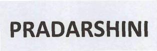 Pradarshini Device mark 3413887 Trademark