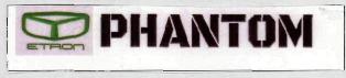 Phantom, Etron (label) Device mark 3430003 Trademark