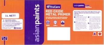 Asian Paints Trucare Red Oxide Metal Primer Device mark 3317298 Trademark