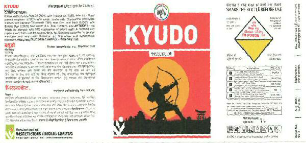 Kyudo Insecticide Device mark 3463719 Trademark