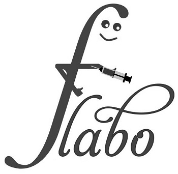 Flabo (with Device) Device mark 3332837 Trademark