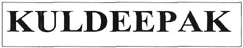 Kuldeepak Device mark 3471357 Trademark