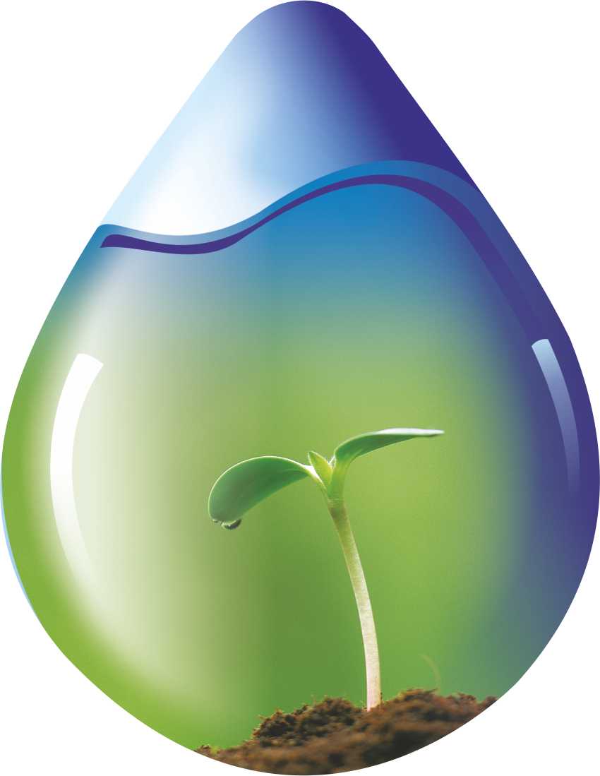 Device Of Drop With Sapling In It. Device mark 3437206 Trademark