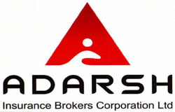 Adarsh Insurance Brokers Corporation Ltd With A Logo Device mark 3364418 Trademark