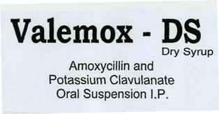 Valemox - Ds Dry Syrup (label) Device mark 3460218 Trademark