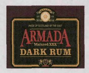 Armada Dark Rum (label) Device mark 3364458 Trademark