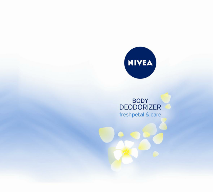 Nivea Body Deodorizer Freshpetal & Care (label) Device mark 3470457 Trademark