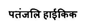 Patanjali Hikick Device mark 3461171 Trademark