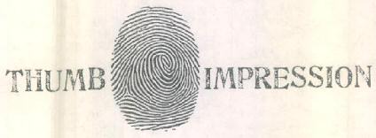 Thumb Impression Device mark 3394147 Trademark