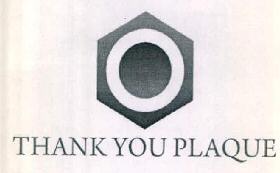 Thank You Plaque Device mark 3394149 Trademark