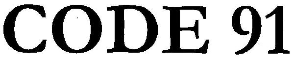 Code 91 Device mark 3387358 Trademark