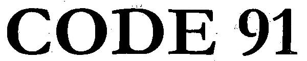 Code 91 Device mark 3387359 Trademark
