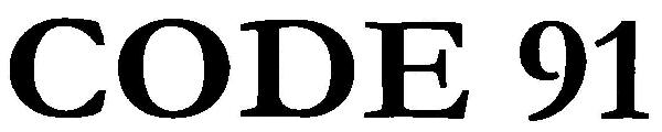 Code 91 Device mark 3387361 Trademark
