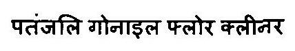 Patanjali Gonyle Floor Cleaner Device mark 3469125 Trademark
