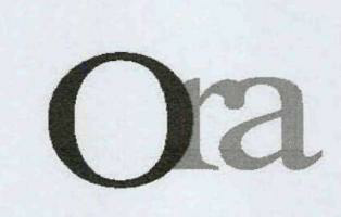 Ora (label) Device mark 3476924 Trademark