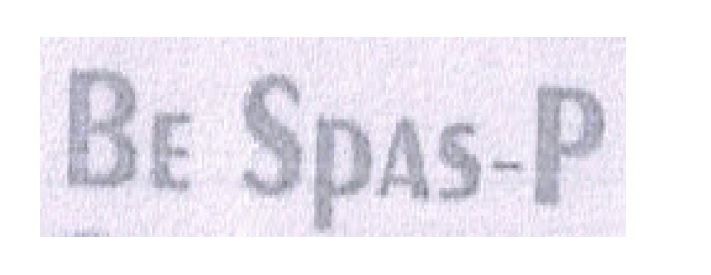 Be Spas-p Device mark 3410904 Trademark