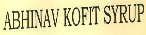 Abhinav Kofit Syrup Device mark 3456496 Trademark