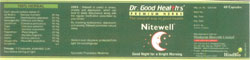 Dr. Good Health's Premium Herbs With Word Nitewell And Device Of Moon And Stars Device mark 3479700 Trademark