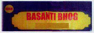 Basanti Bhog, Bdrm (label) Device mark 3479933 Trademark