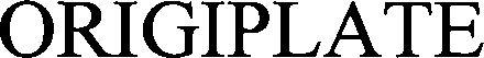 Origiplate Device mark 3449861 Trademark