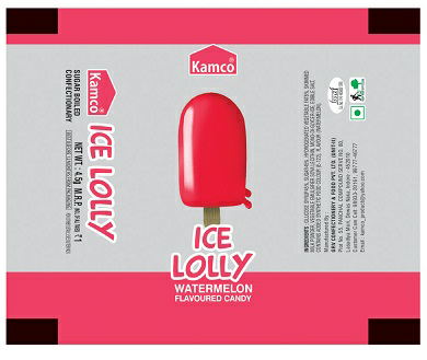 Kamco Ice Lolly Watermelon Device mark 3504526 Trademark