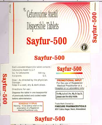 Sayfur-500(label) Device mark 1523461 Trademark
