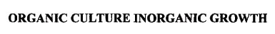 Organic Culture Inorganic Growth Device mark 1544820 Trademark