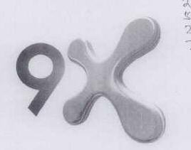 9x With Logo Device mark 1588453 Trademark