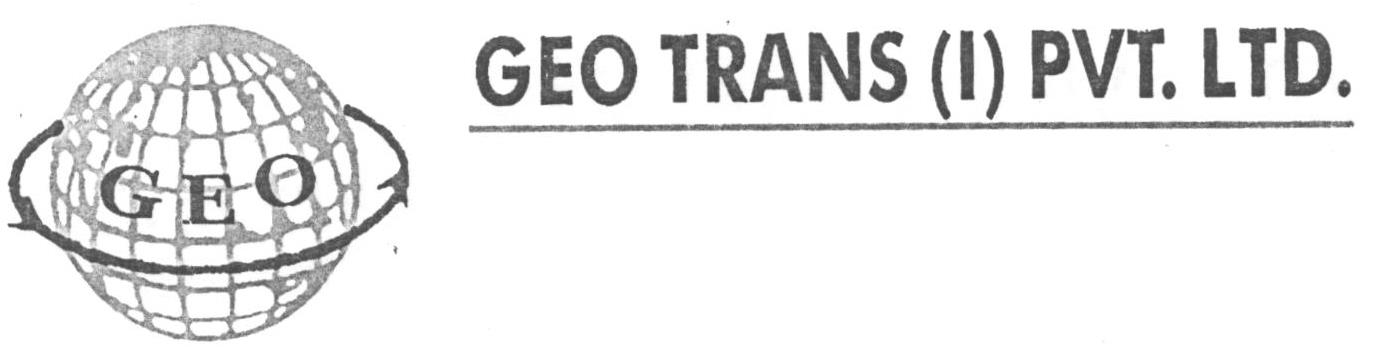 Geo Trans (i) Pvt. Ltd. Device mark 1604996 Trademark