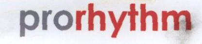 Prorhythm Device mark 1588118 Trademark