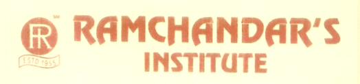 Ranchandar"s Institue (label) Device mark 1628126 Trademark