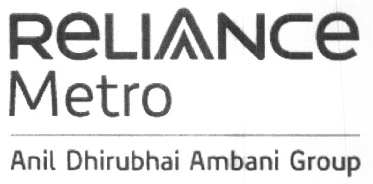 Reliance Metro (monogram) Device mark 1618560 Trademark