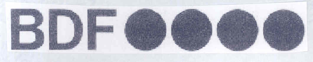 Bdf, Device Of Four Dots (label) Device mark 1584664 Trademark